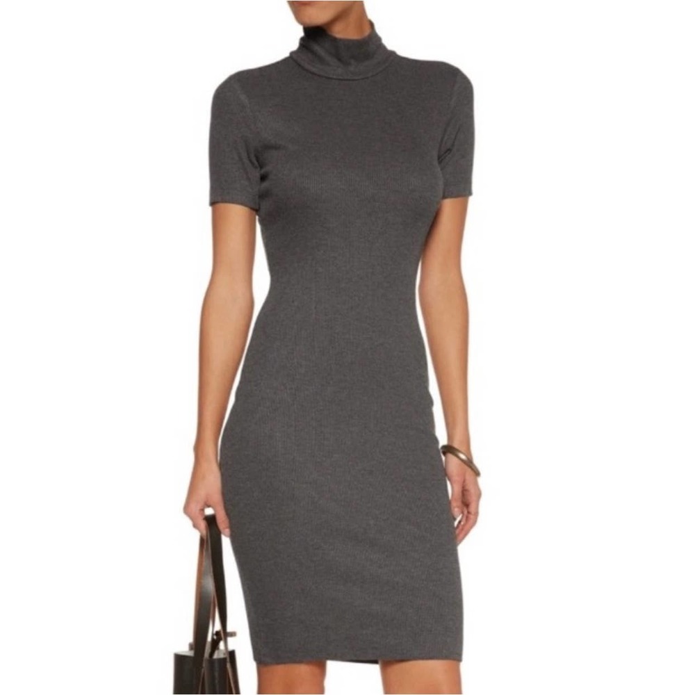 L'AGENCE Gray Mini Dress
